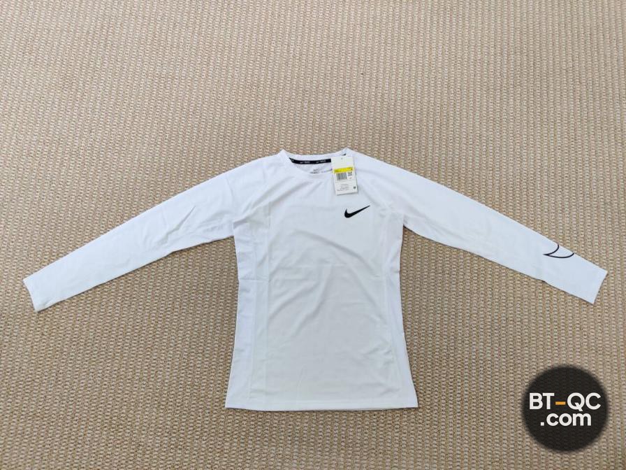 Nike Pro The Nike Tee Long Sleeve Shirt White QC