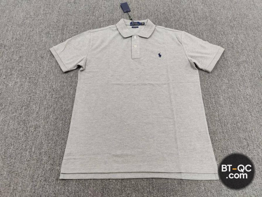Ralph Lauren Custom Fit Polo Shirt Grey QC