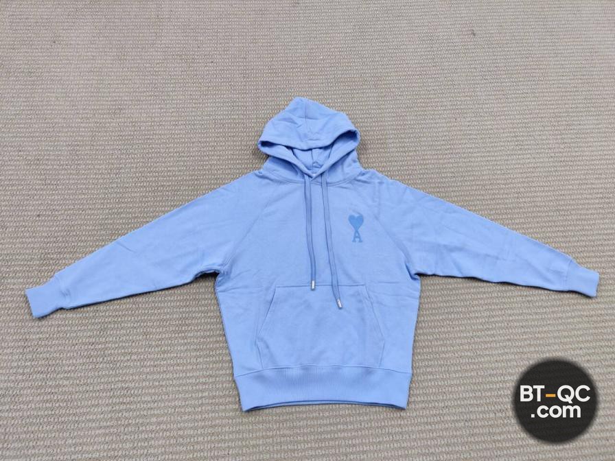 Ami Paris Hoodie Light Blue QC