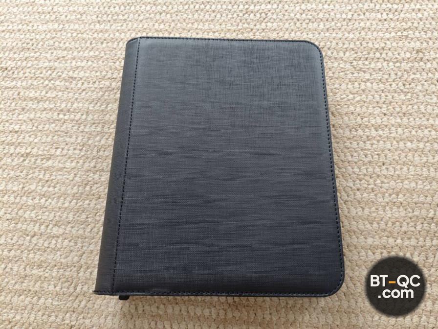 Black Zippered Card Binder QC