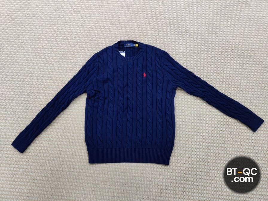Polo Ralph Lauren Cable Knit Sweater Navy QC
