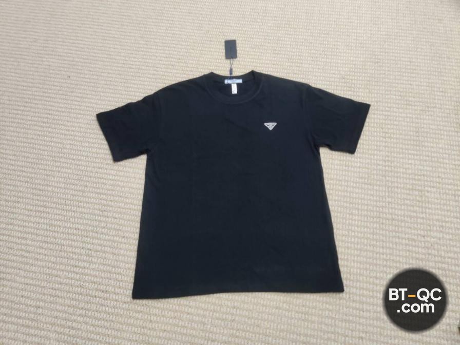 Prada Black Cotton T-Shirt QC