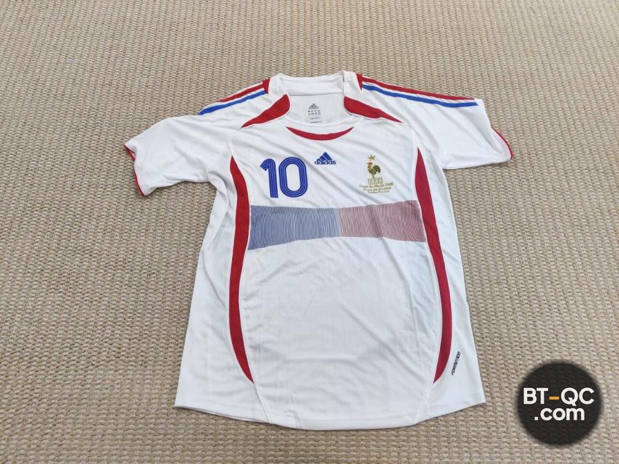 Adidas France Zidane 2006 World Cup Jersey QC