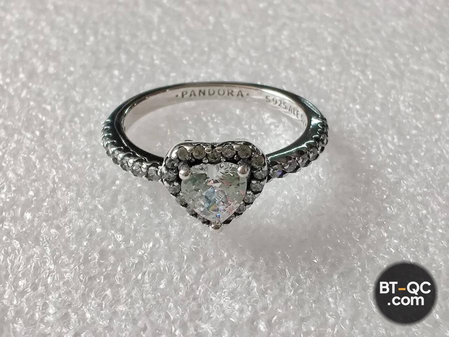 Pandora Sterling Silver Heart Ring QC