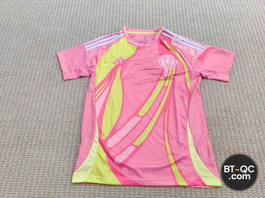 Adidas Pink Yellow Graphic T-Shirt QC