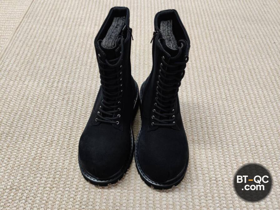 Balenciaga Black Lace Up Platform Boots QC