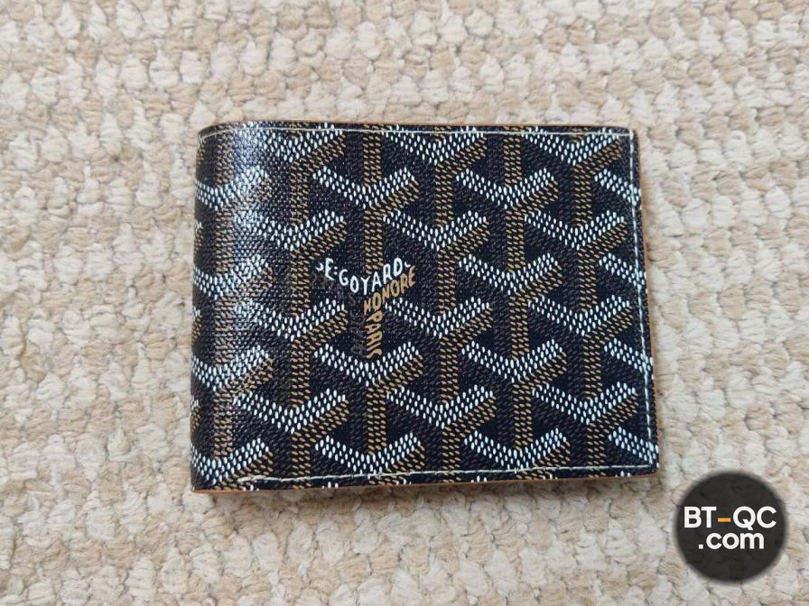 Goyard Bi-fold Wallet Black Brown QC