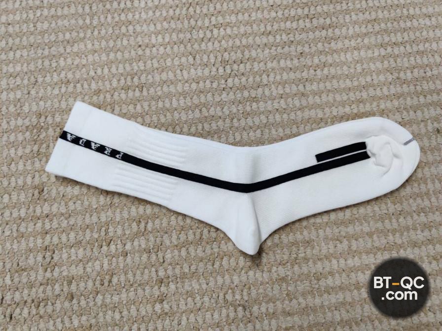 Prada White Black Stripe Socks QC