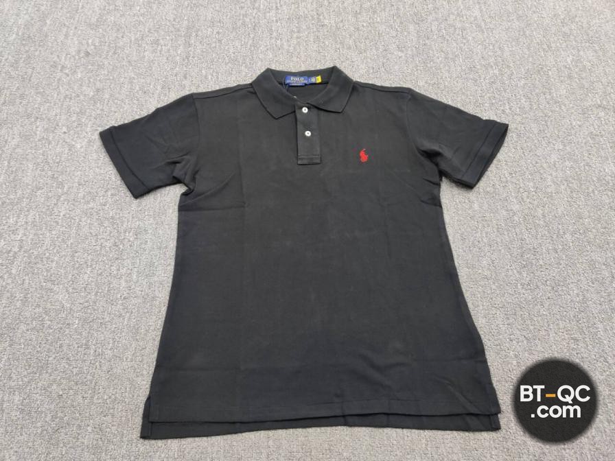 Ralph Lauren Custom Slim Fit Polo Shirt Black QC