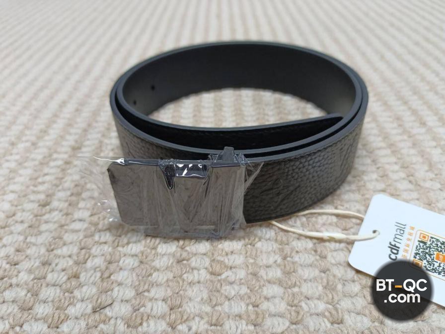 Louis Vuitton LV Initiales Monogram Belt Black QC