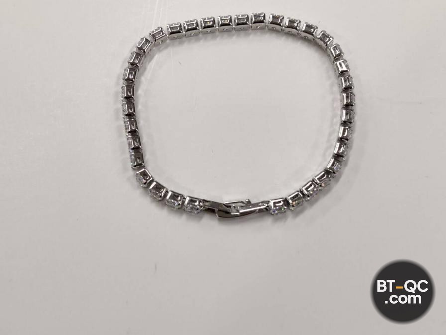 Mst Bling American-Style Rock Candy Tennis Bracelet High Street Hip-Hop Sparkling Single-Row Diamond Trendy Light Luxury Jewelry QC