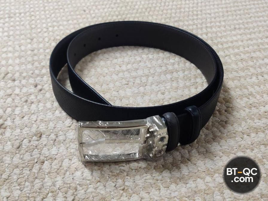 Ferragamo Gancini Buckle Belt Black QC