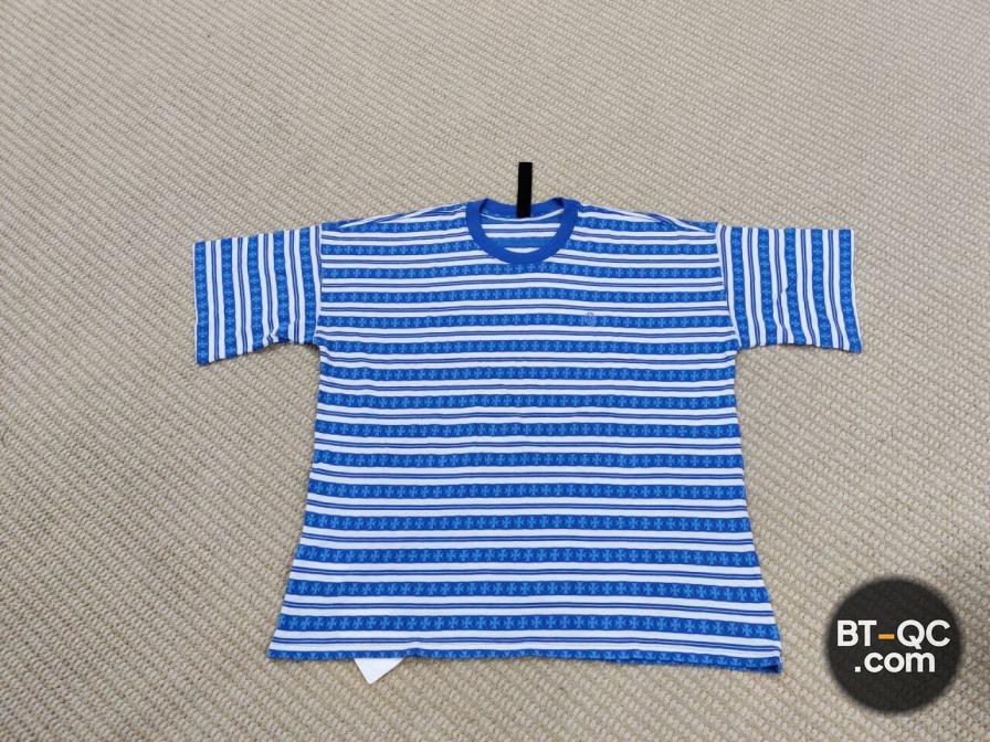 Chrome Hearts Blue Striped T-Shirt QC