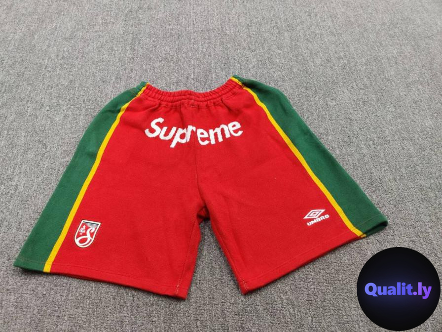 Supreme Umbro Shorts Red Green Yellow QC