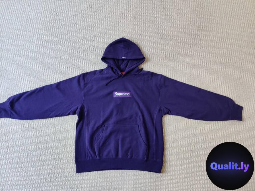 Supreme Box Logo Hoodie Purple QC