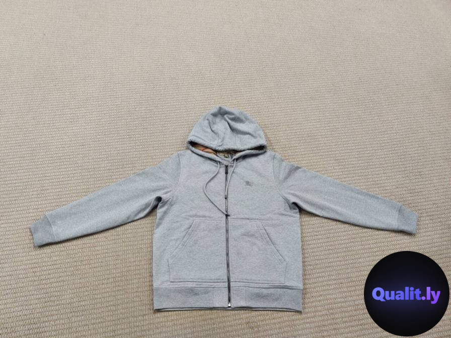 Burberry Grey Zip Hoodie QC