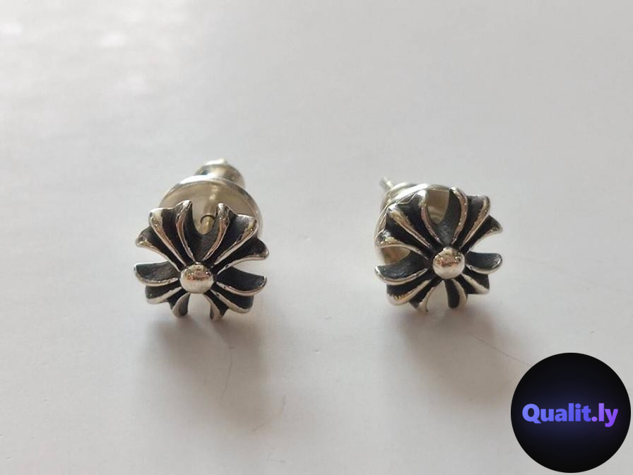 Chrome Hearts Sterling Silver Earrings QC