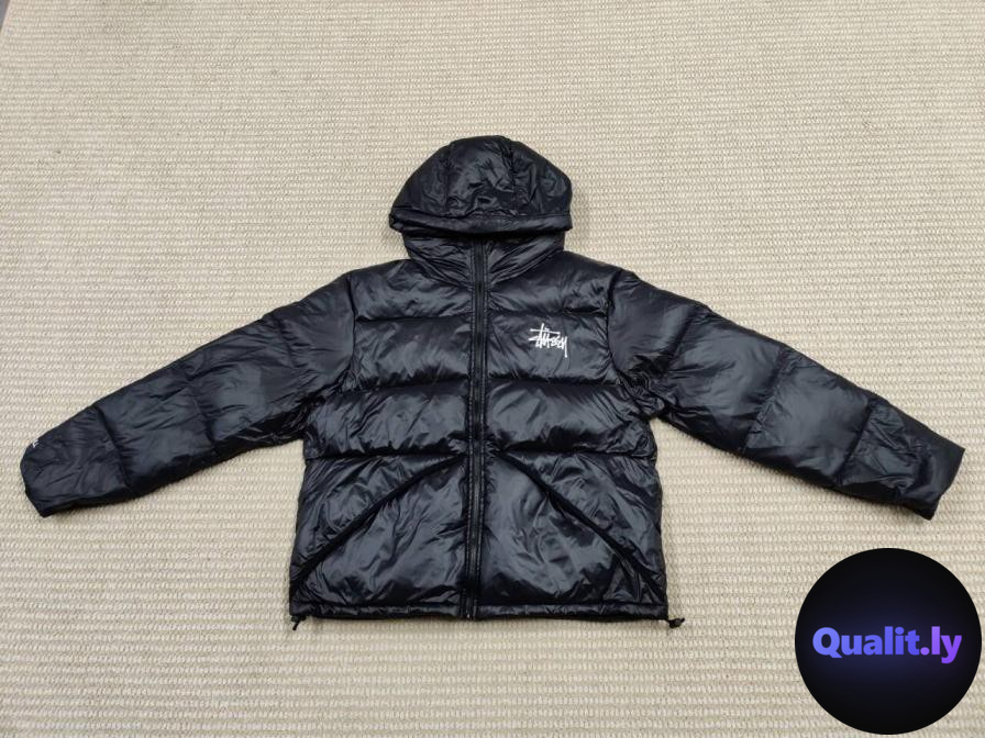 Stussy Puffer Jacket Black QC