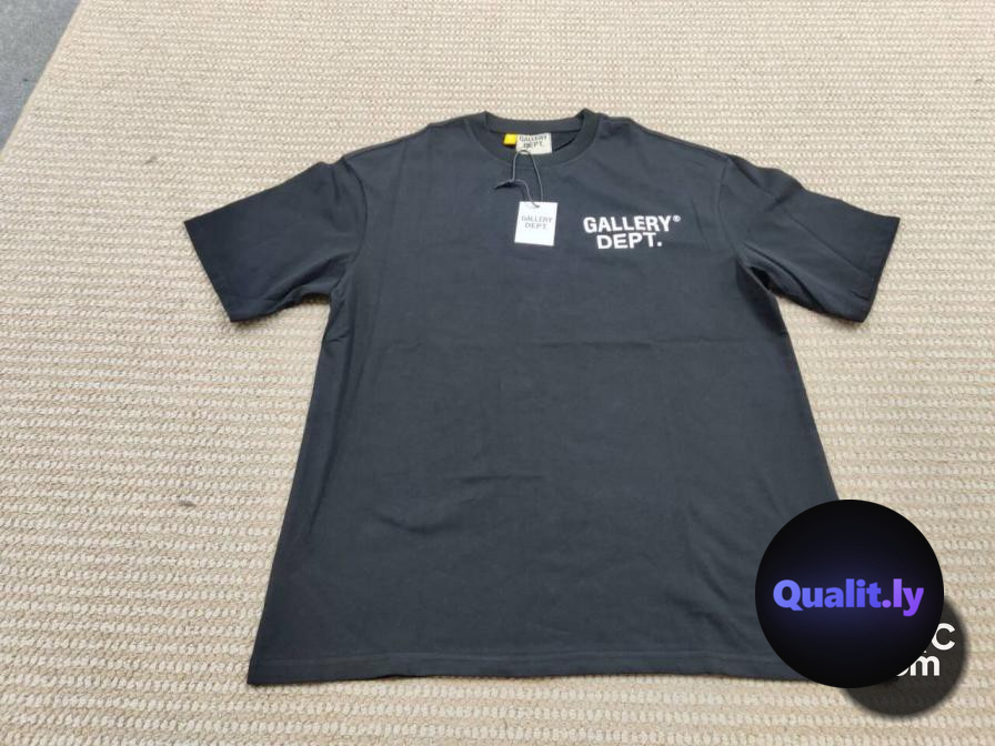 Gallery Dept Classic Logo Letter Print Basic T-Shirt for Men and Women, Loose High Street Short-Sleeved Summer Style QC
