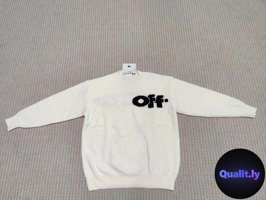 Off-White Off Logo Sweater Cream QC