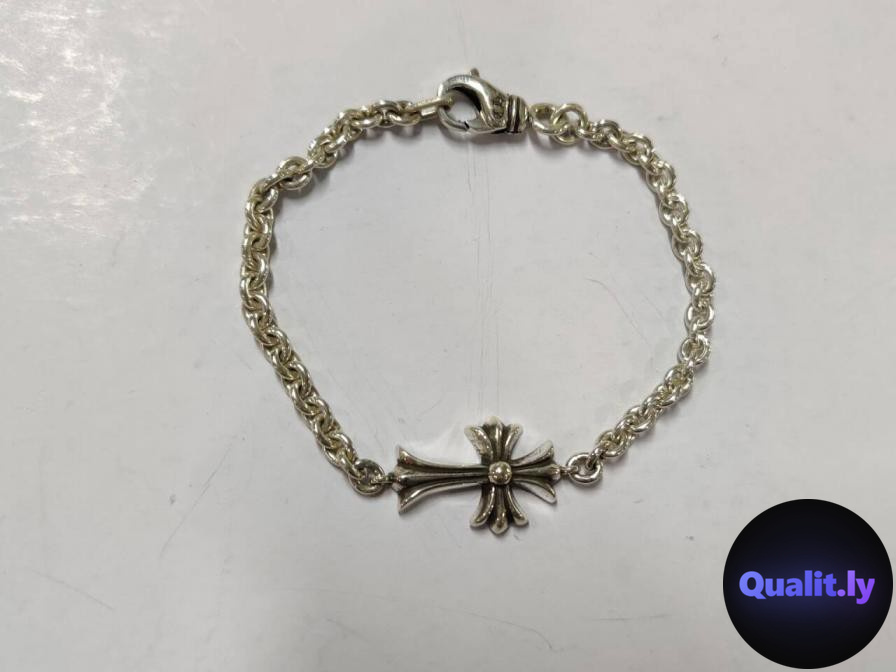 Chrome Hearts Silver Cross Bracelet 2005 2006 QC