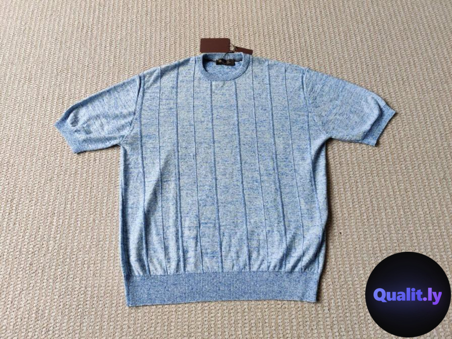 Loro Piana Blue Marl Knit Shirt QC