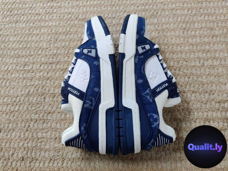 Louis Vuitton LV Trainer Sneakers Blue Denim QC