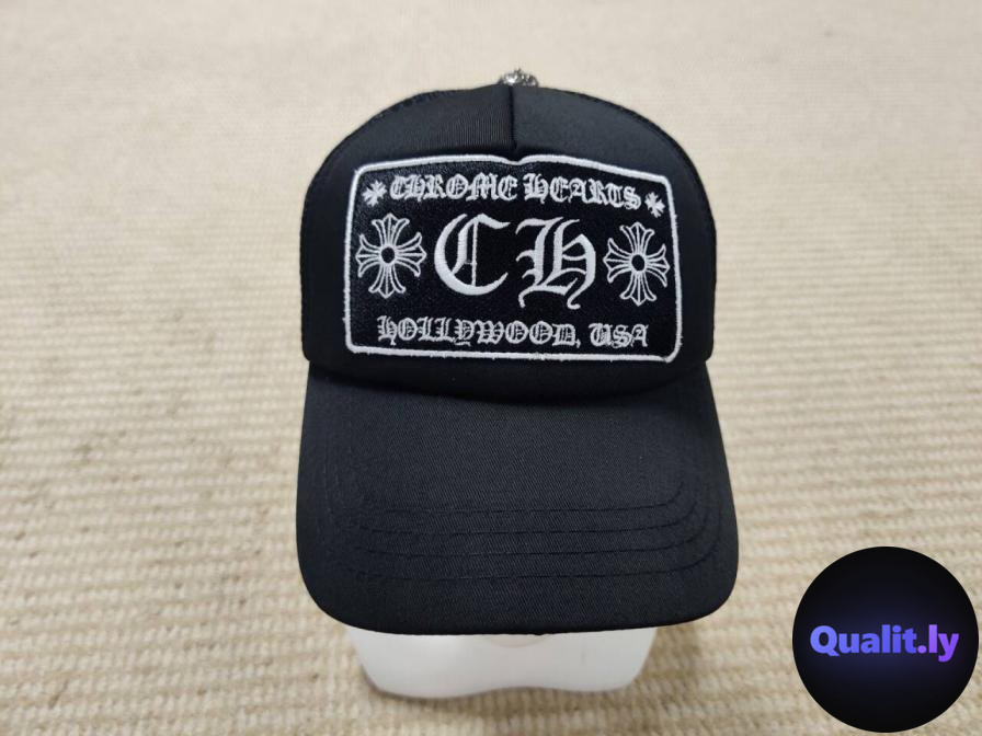 Chrome Hearts Trucker Hat Black QC
