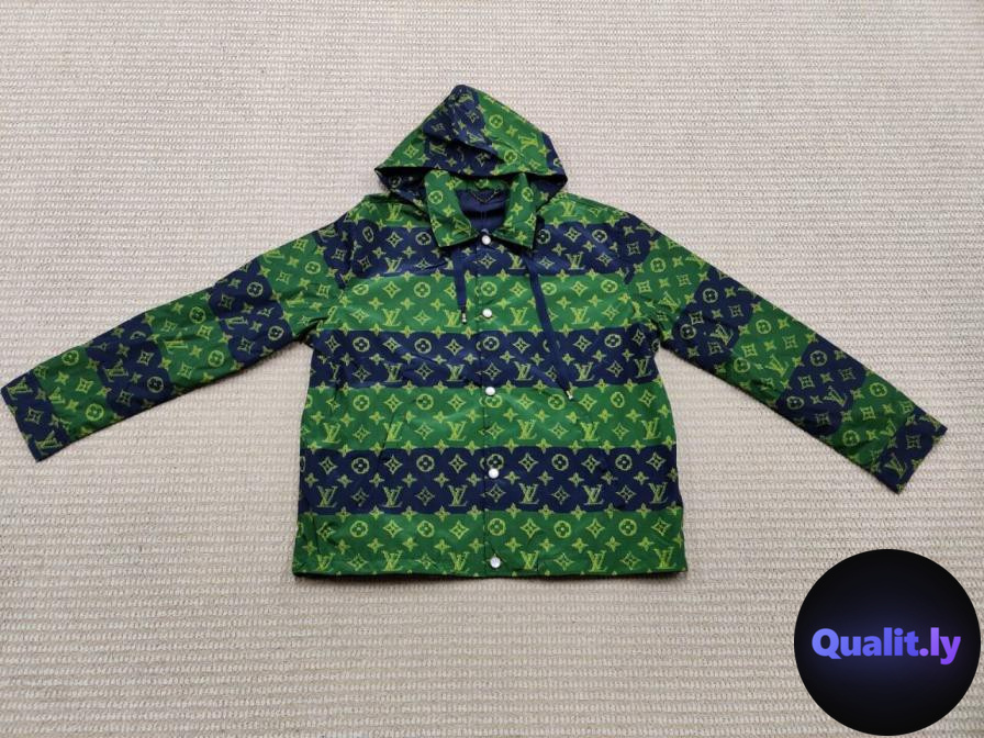Louis Vuitton Monogram Jacket Green Navy QC