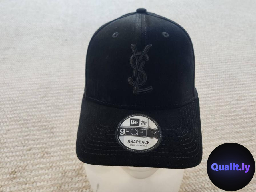 Saint Laurent New Era 9FORTY Snapback Cap Black QC