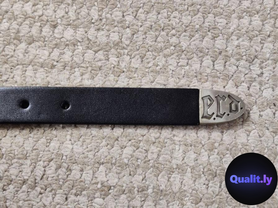 Enfants Riches Deprimes Black Leather Belt 95 QC