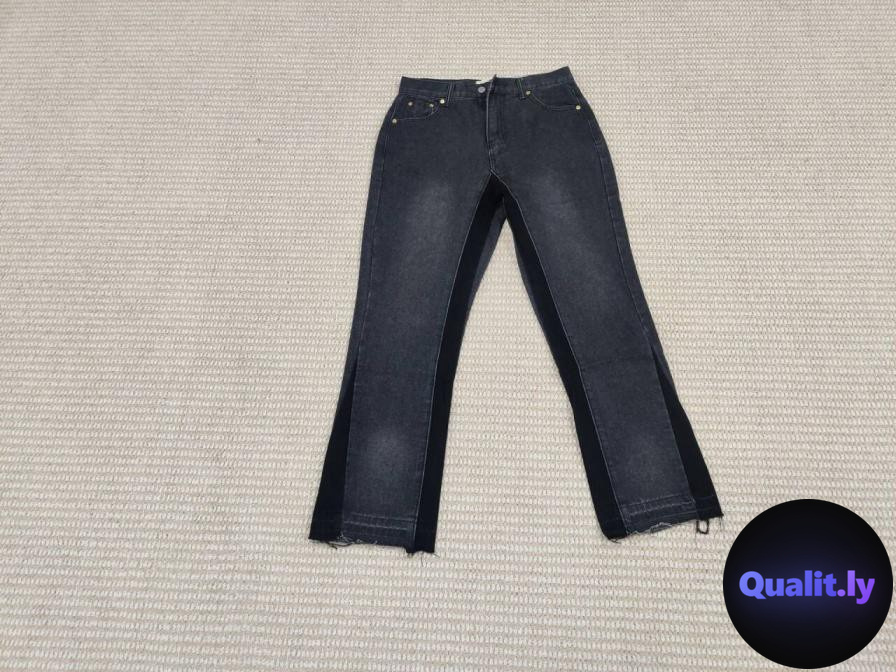 Gallery Dept Splash-Ink Graffiti Micro-Flared Structure Splicing Casual Loose Jeans Long Pants Unisex Trendy QC