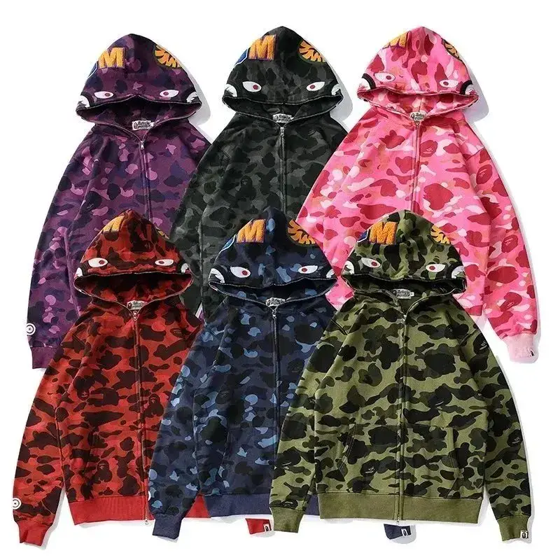 BAPE Full Zip Hoodie Camo