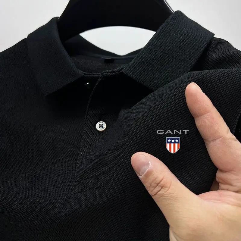 Cross-border Foreign Trade AliExpress Amazon Casual Short-sleeved Men's Lar Printed Polo Shirt Summer T-shirt Top