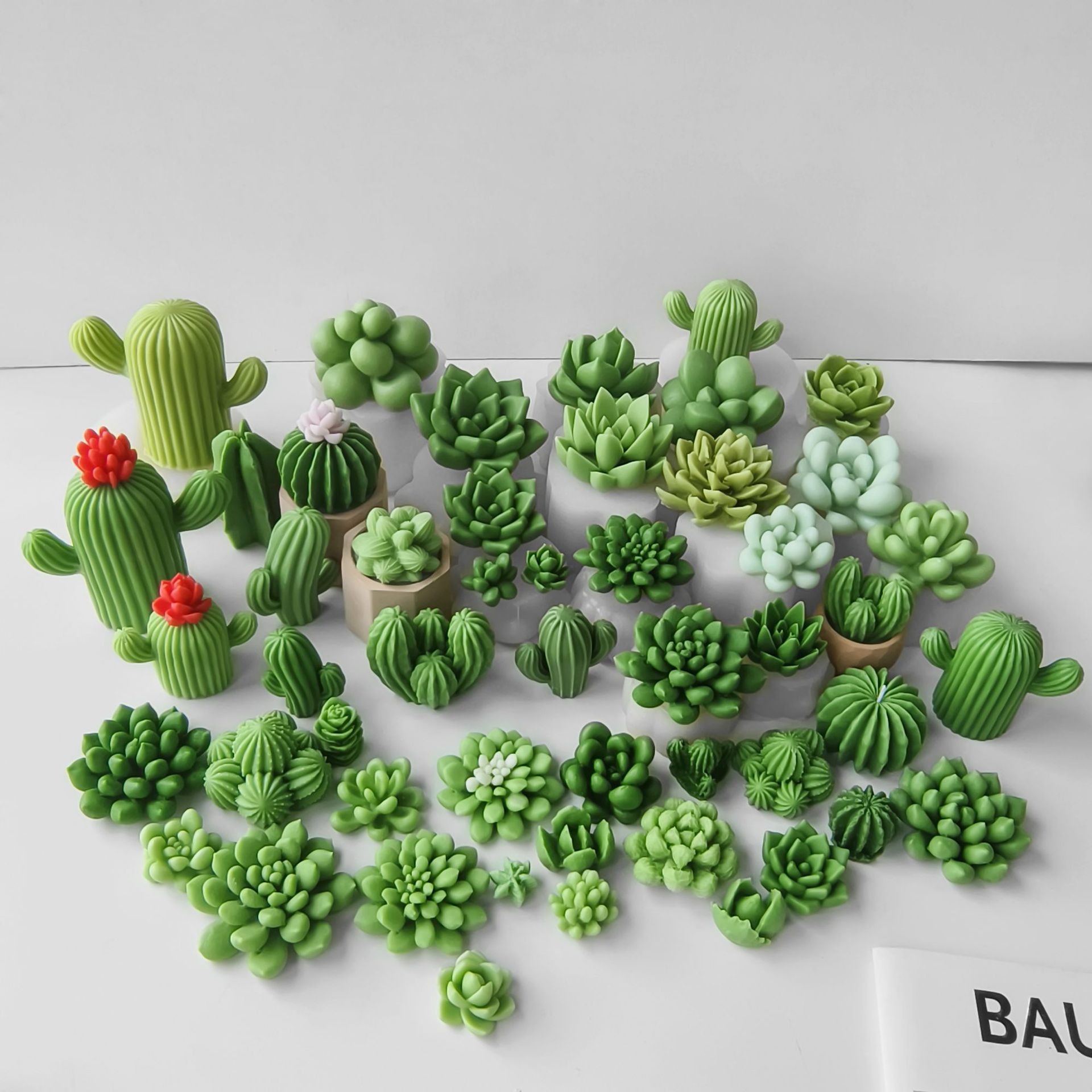 Cactus aromatherapy silicone mold handmade cup wax cactus fleshy candle mold DIY drop resin ornaments
