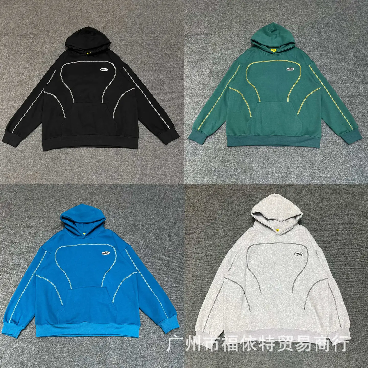 European and American New Sweatshirts Cort Letter Trendy Brand Printing Casual Street Men's and Women's Sports Style Sweatshirts New Products