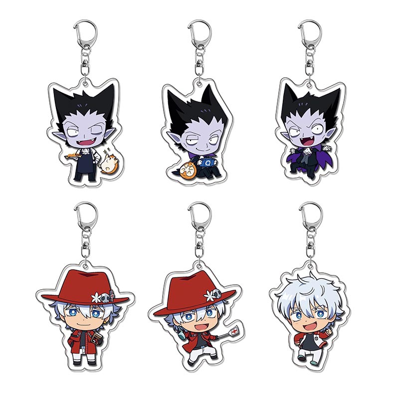 Vampire Dies Instantly Acrylic Keychain Cute Anime Backpack Pendant Student School Bag Ornament Small Gift