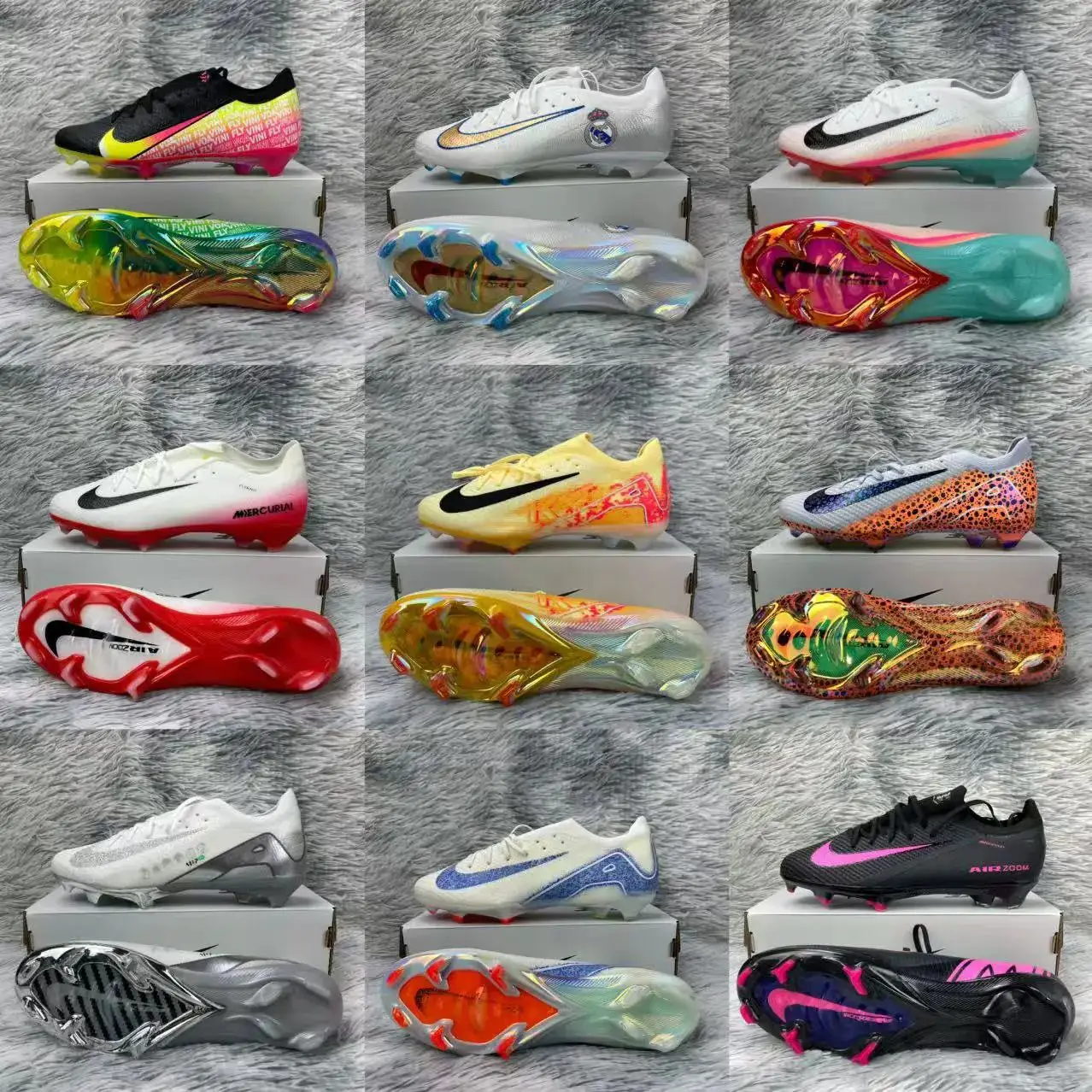 NK刺客十六代内置Bonded Pack套装全气垫防水针织FG足球鞋Nk Air Zoom Mercurial Vapor XV Elite FG36-45