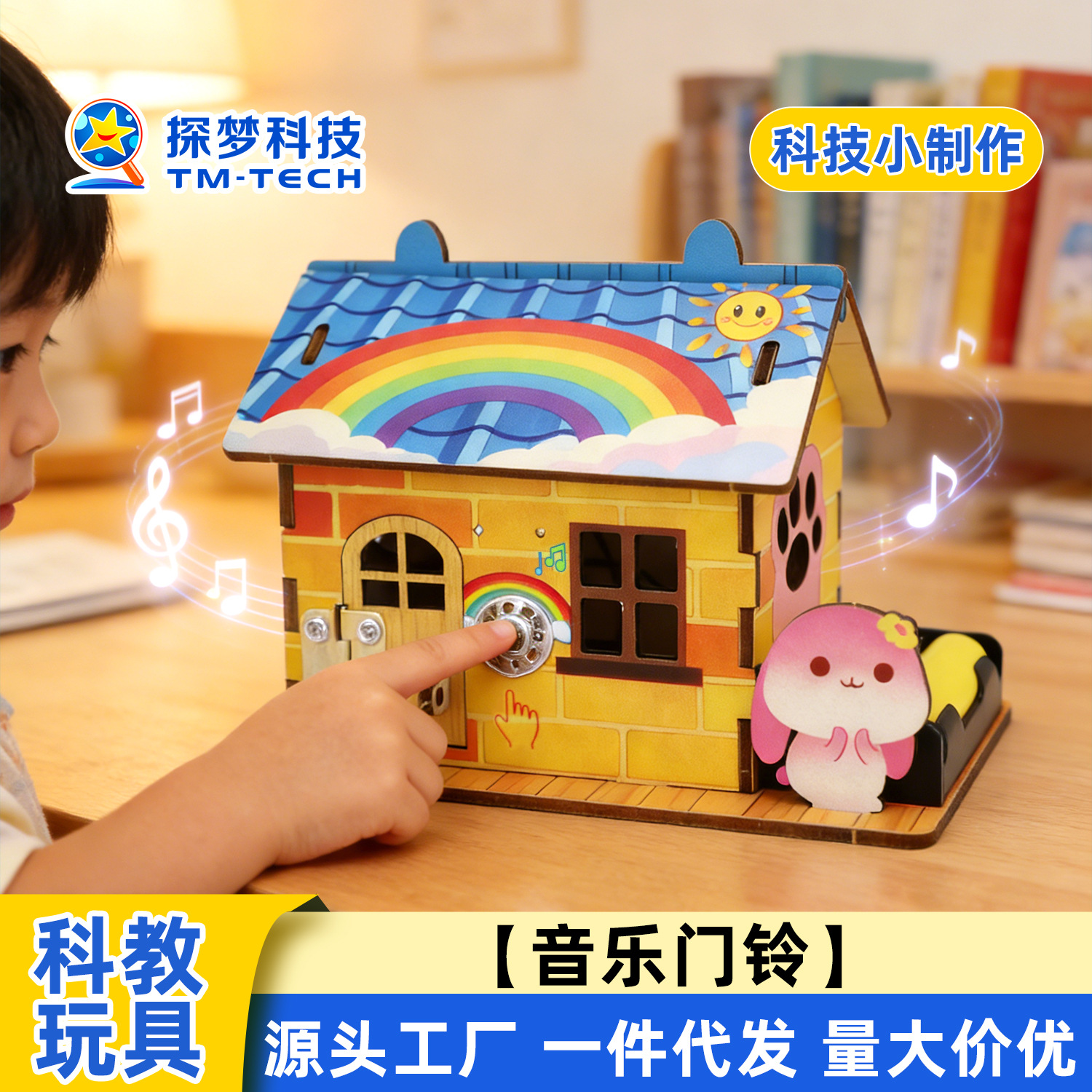 Science Experiment Small DIY Project: Music Doorbell for Elementary School Students, Handmade Material Kit, DIY Circuit Experiment Toy, Technology