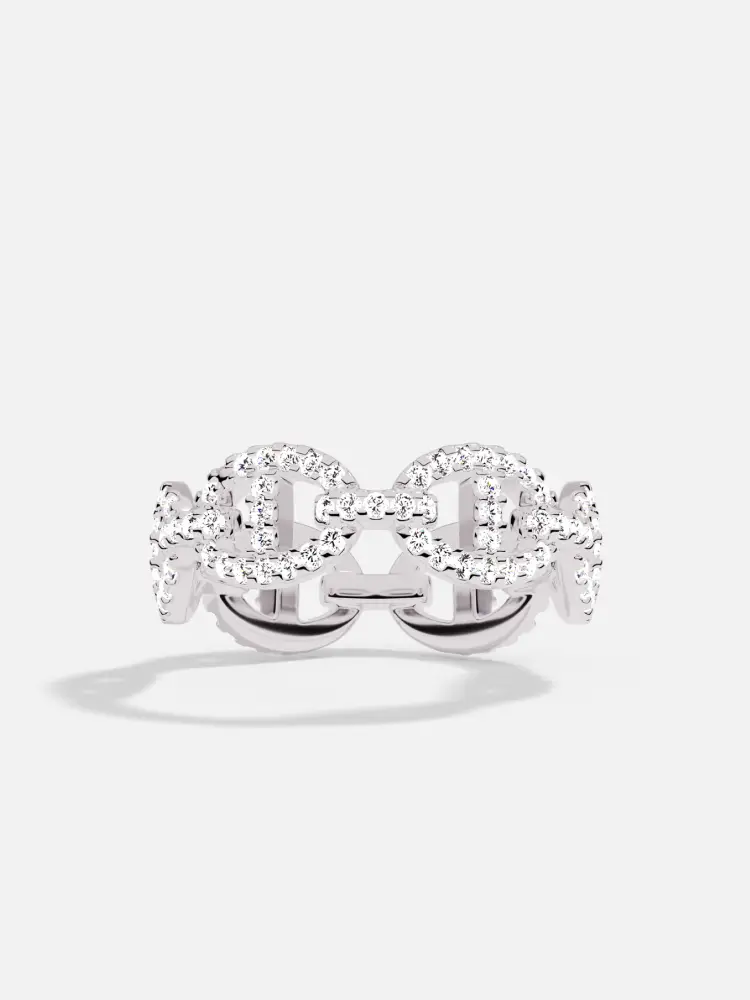 [Same Style as Yang Zi] Apm Monaco Chain Ring Women's Index Finger Ring Stylish Classy Couple Jewelry New Year