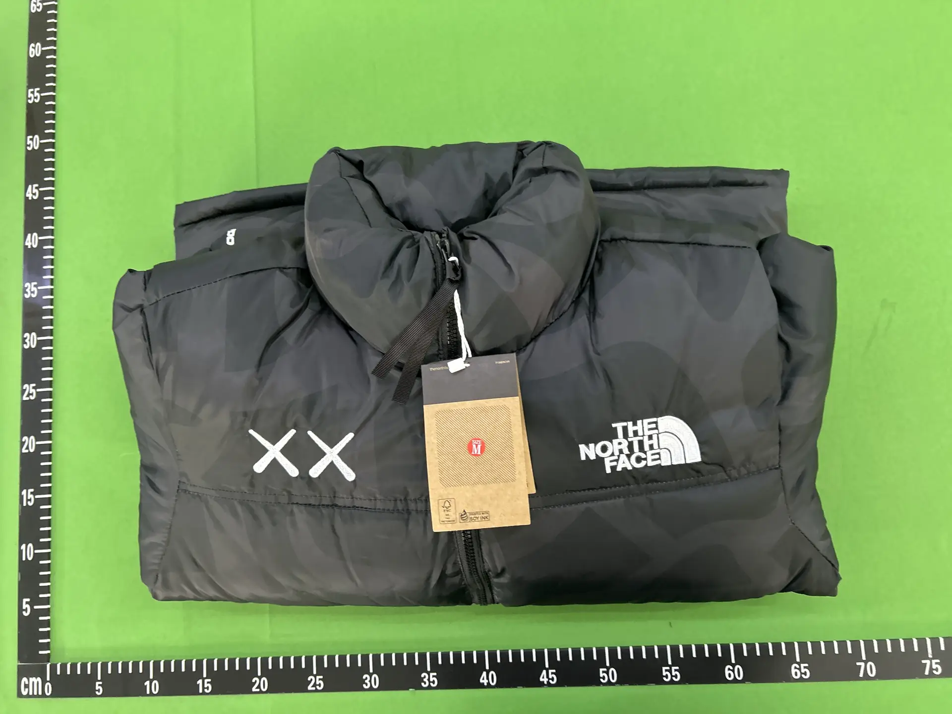 The North Face x KAWS Puffer Jacket Black Camo