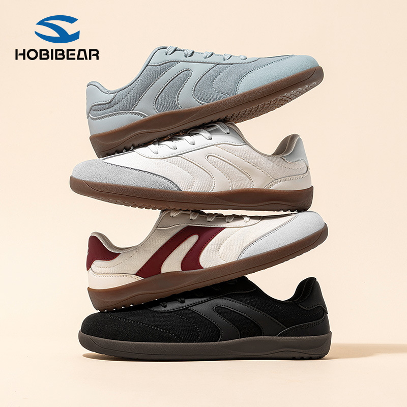 Hobibear Wide-Toe Men's Shoes, Casual Lightweight Soft-Soled Skate Shoes, Sports Shoes, Direct from Manufacturer