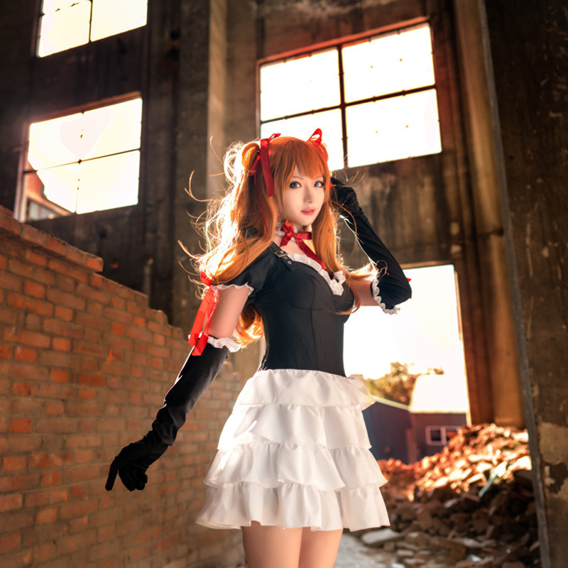 Animation uniform role-playing Lolita cake skirt dress cosplay clothing women a generation of hair