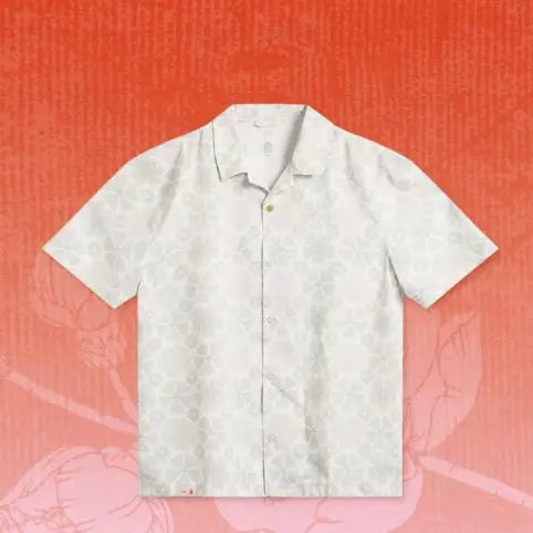 Li Ning Men's Casual shirt 2025 Summer Forbidden City Athleisure Plaid Trendy Loose Short Sleeve Ashv121