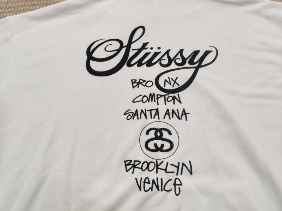Stussy World Tour Hoodie White QC