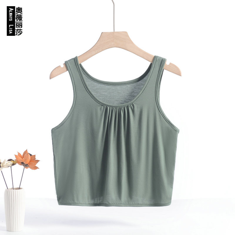 2024 Summer New Navel Short Vest Chest Wrapped Sexy Yoga Top Women's Sling Base Underwear