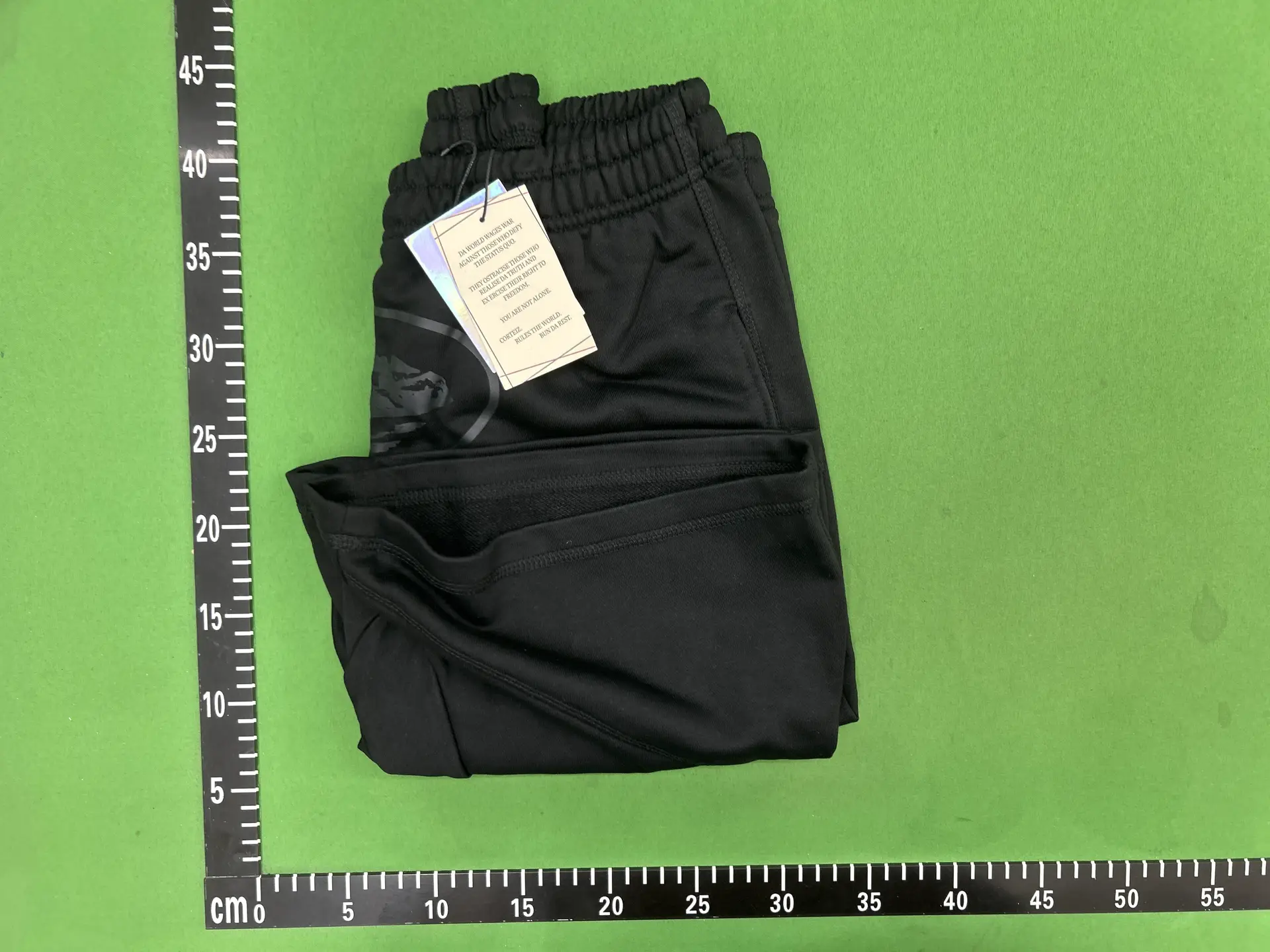 Black sweat shorts