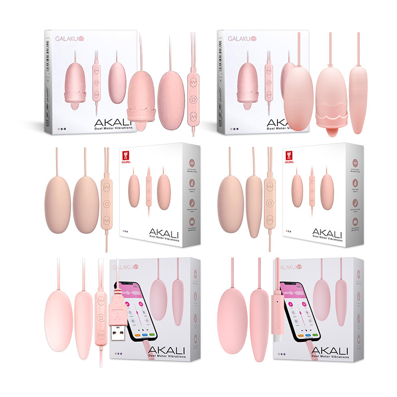 GALAKU Akali pointed round tongue licking double jump vibration vibrator remote control female massage masturbation adult sex products