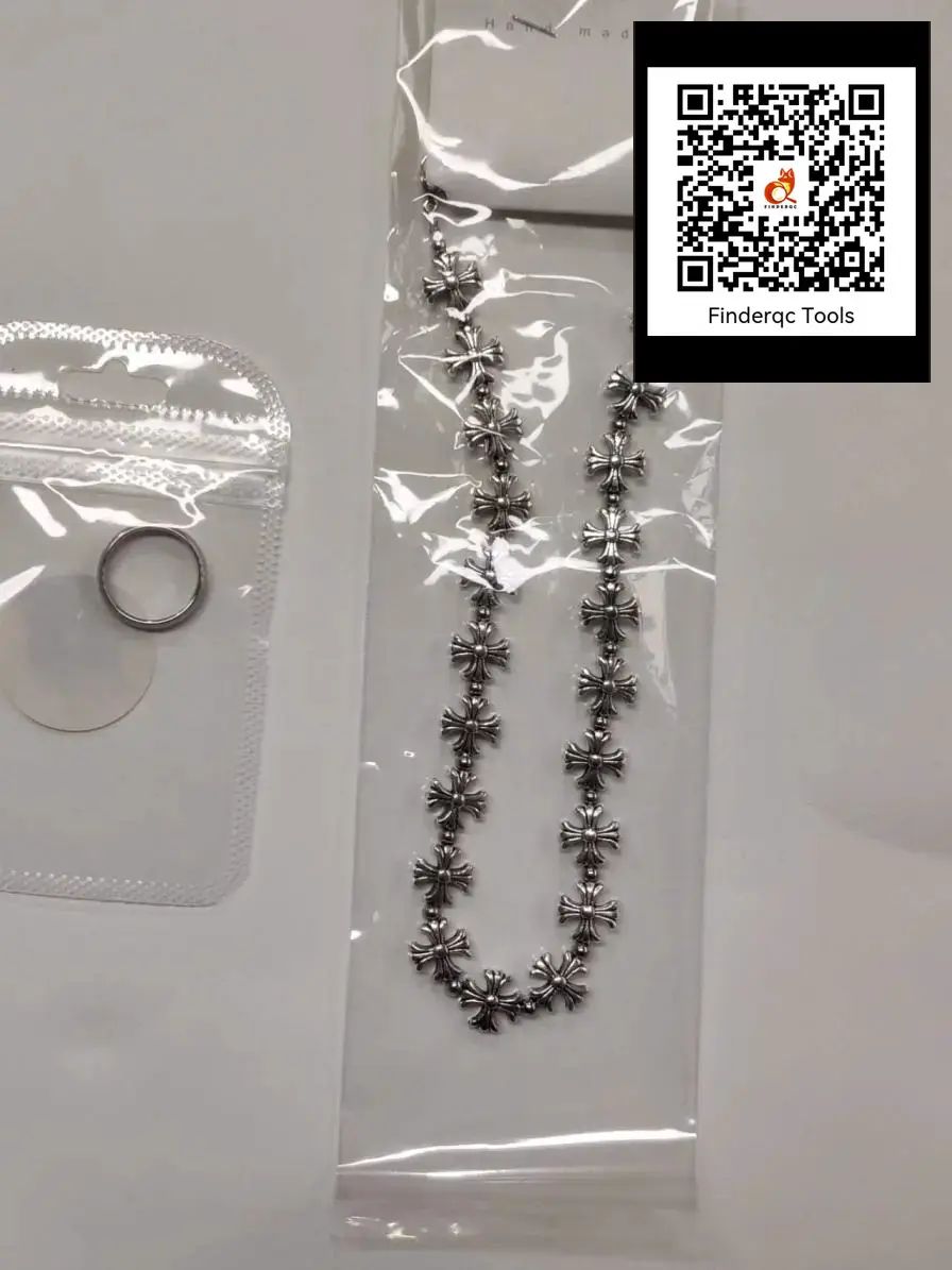 Cross Flower Trendy Men's Clavicle Chain Women's Niche style Design Sweatshirt Necklace Rap Hip Hop Style Hiphop Sweater Chain