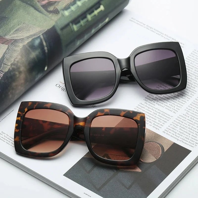 Jin'AoGlassesLargeFrameFashionRetroSunglassesEuropeanandAmericanSunglassesforMenandWomenCross-BorderSupplySunglasses